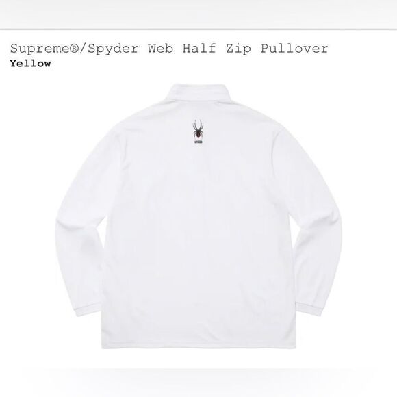 Supreme@/Spyder Web Half Zip Pullover “yellow” - Picture 2 of 3